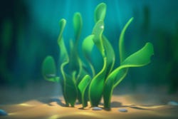 Spirulina im Wasser Spirulina im Wasser