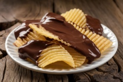 Chips met chocolade