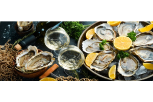 Witte wijn en zinkrijke oesters
