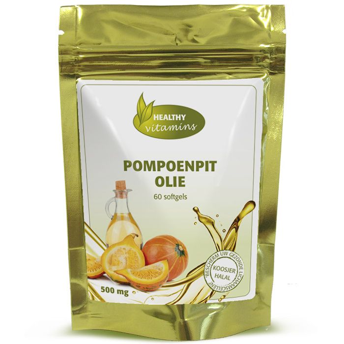 Pompoenpitolie softgels 500 mg