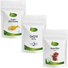 Super EPA Visolie, CoQ10 60 mg, Rode Rijst Extract