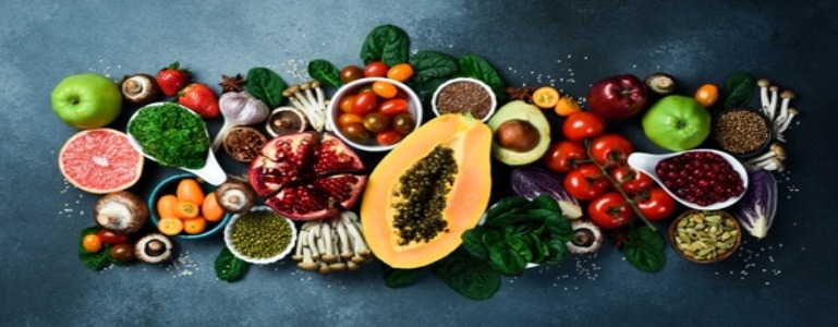 Lebensmittel, die als Superfoods gekennzeichnet sind