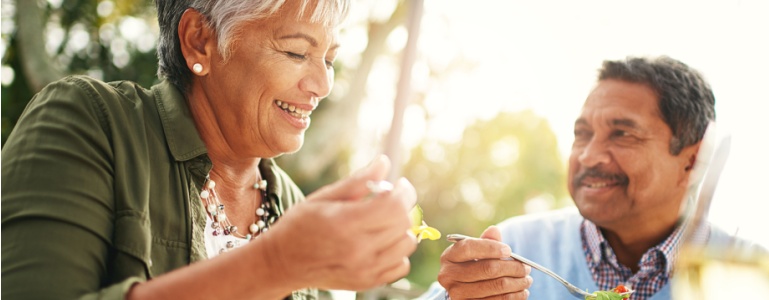 Glückliches älteres Paar